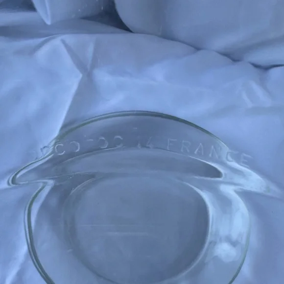 Vintage Clear Glass Plate Set of 11 by Duralex and Arcopal France - Picture 6 of 9